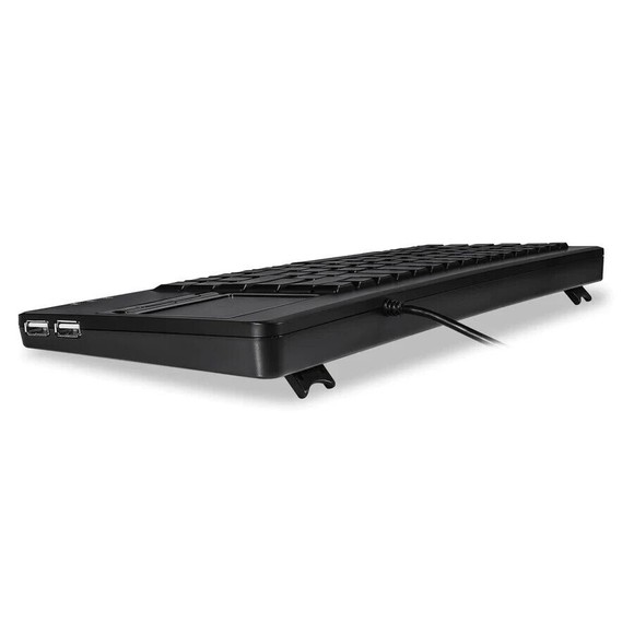 Perixx PERIBOARD-515 PLUS USB Keyboard w/ Touchpad - Efficient Navigation - Picture 4 of 11